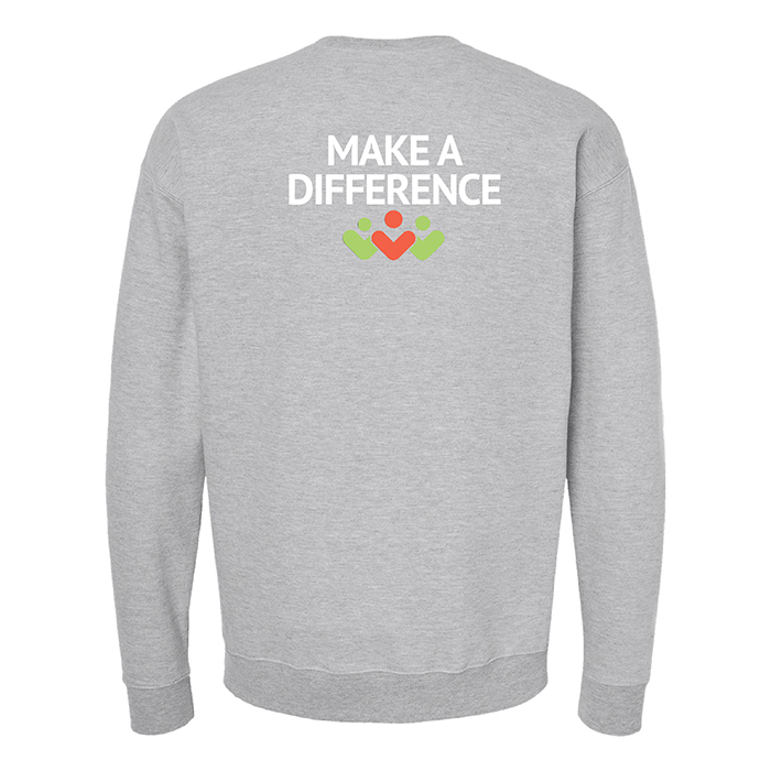 15 YEARS
MAKE A DIFFERENCE
CREWNECK SWEATSHIRT